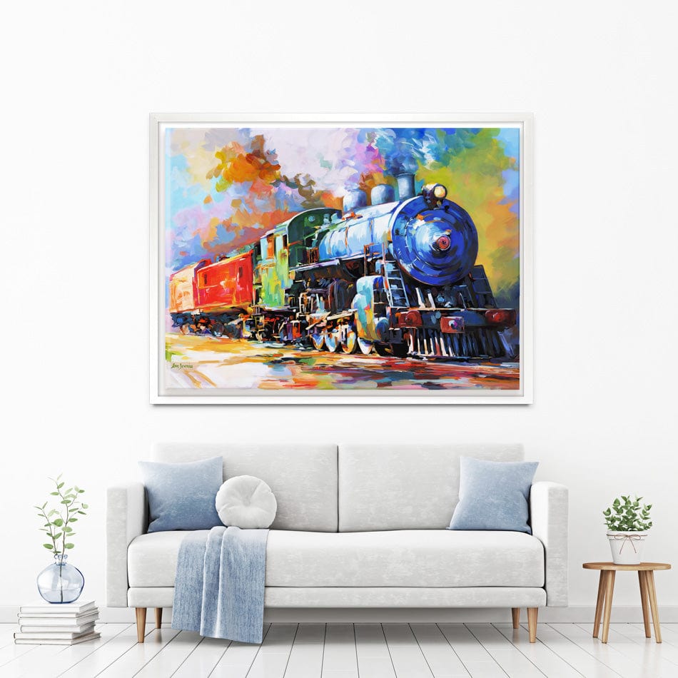 The Last Train Canvas Print wall art product / Shutterstock