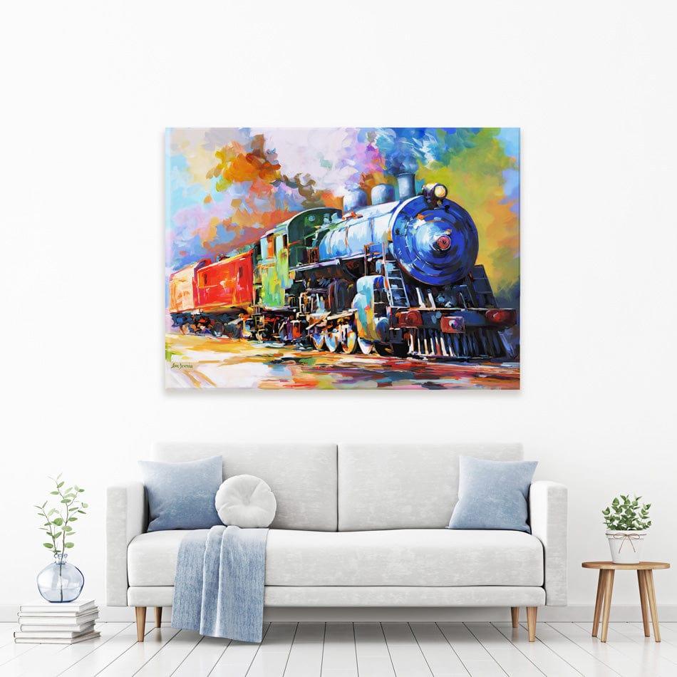 The Last Train Canvas Print wall art product / Shutterstock