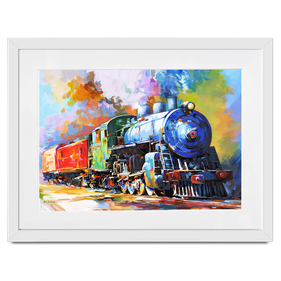 The Last Train Framed Art Print The Last Train Framed Art Print wall art product Leon Devenice