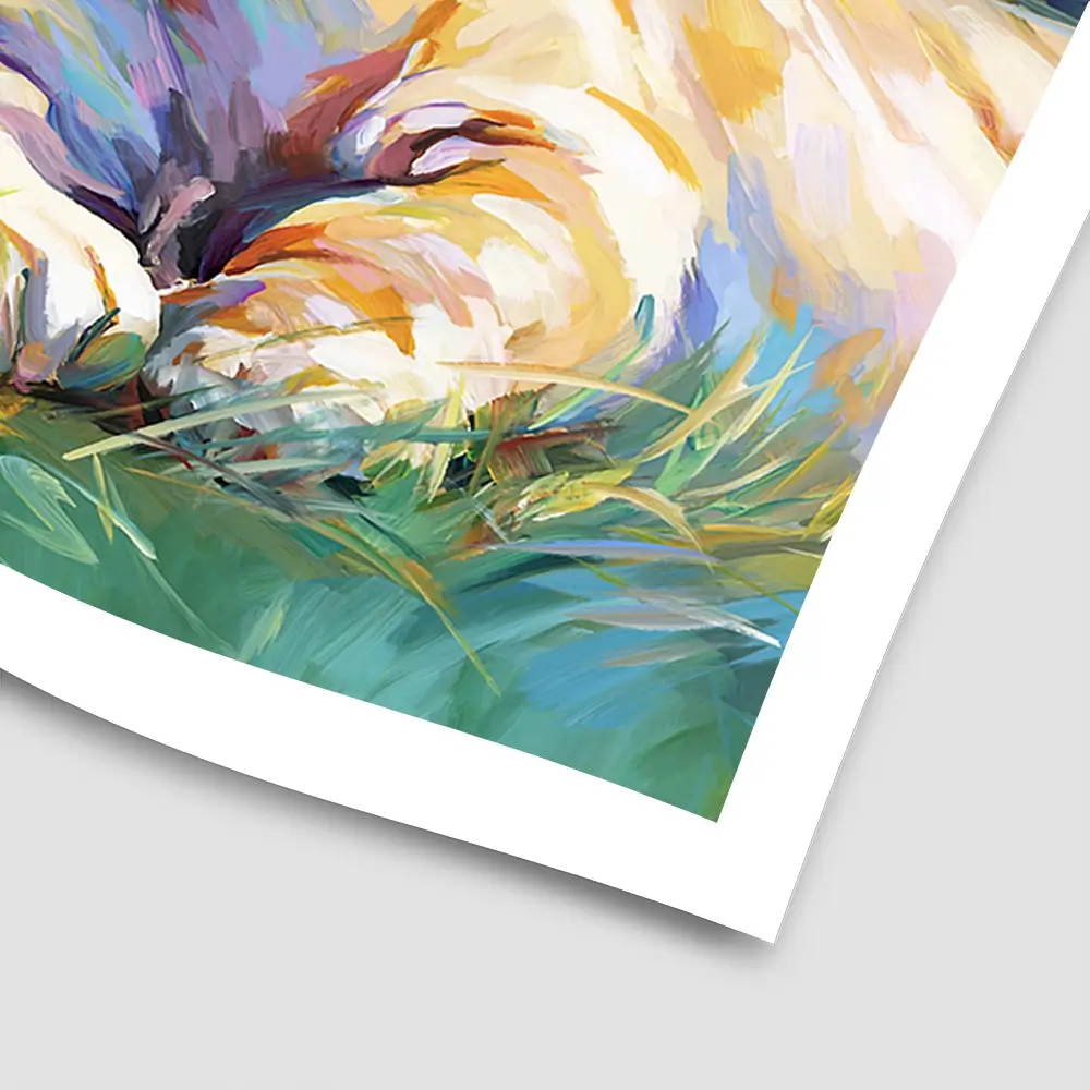 The Lions Embrace Square Art Print The Lions Embrace Square Art Print wall art product Art Print Shop