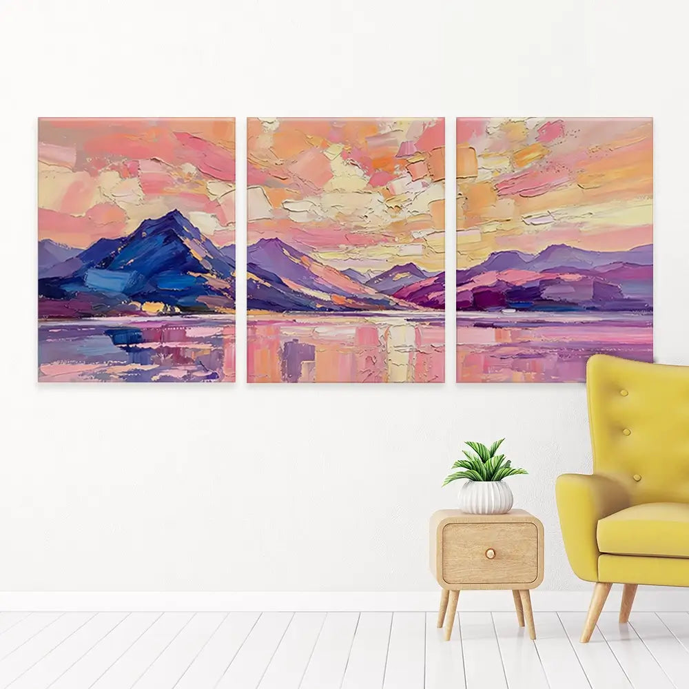 The Loch Holds The Light Trio Canvas Print The Loch Holds The Light Trio Canvas Print wall art product David Alexander Elder