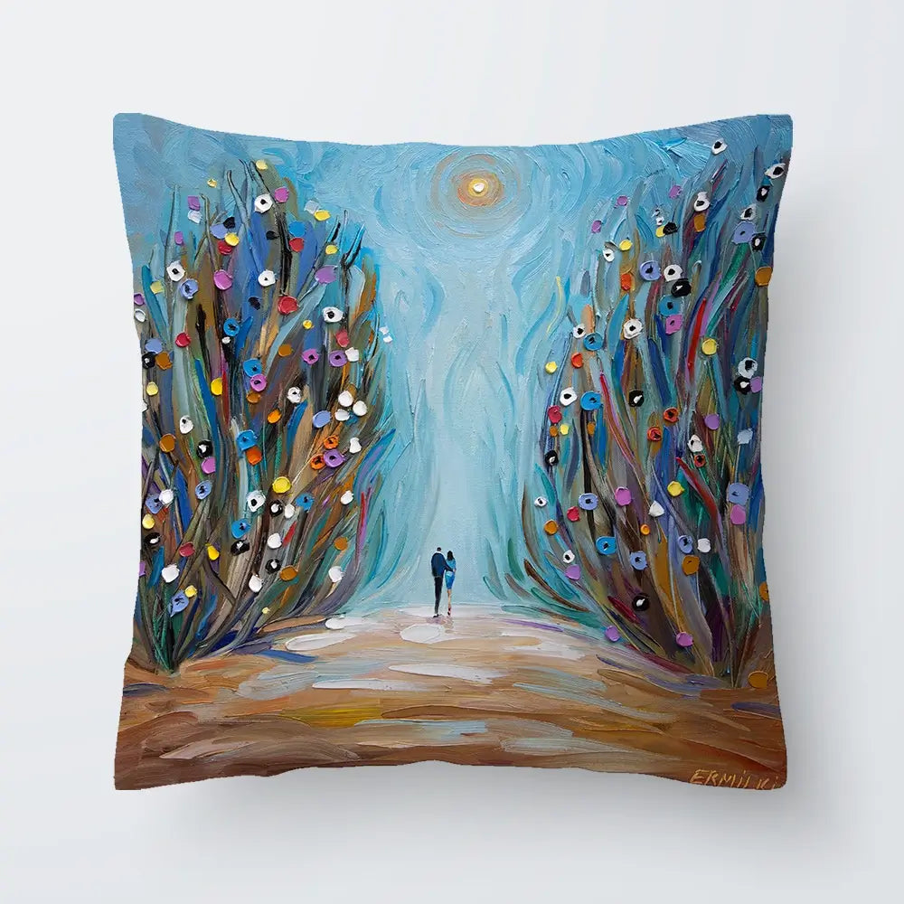 The Magic Garden Cushion The Magic Garden Cushion wall art product Ekaterina Ermilkina