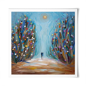 The Magic Garden Square Art Print The Magic Garden Square Art Print wall art product Ekaterina Ermilkina