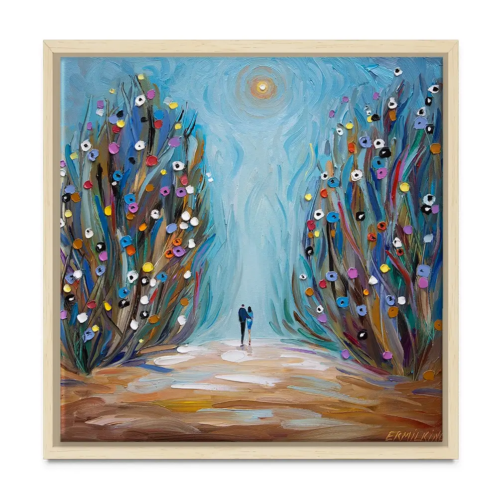 The Magic Garden Square Canvas Print The Magic Garden Square Canvas Print wall art product Ekaterina Ermilkina