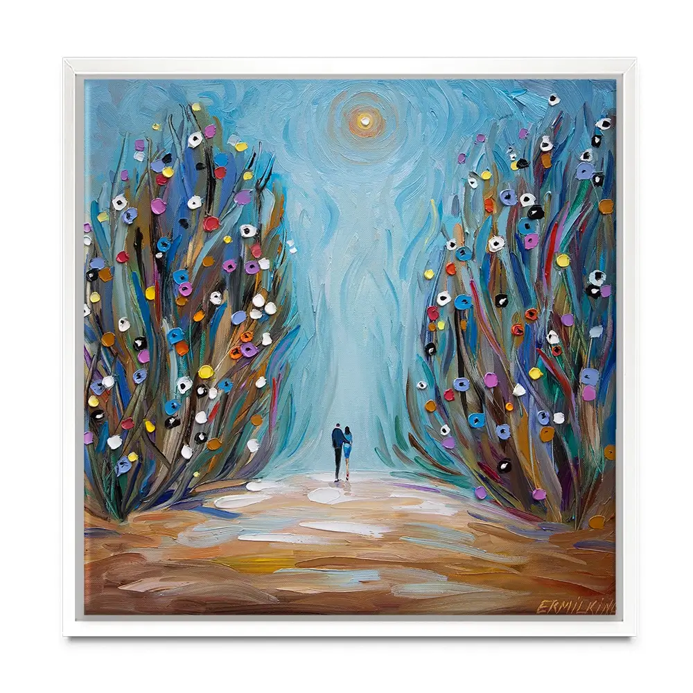 The Magic Garden Square Canvas Print The Magic Garden Square Canvas Print wall art product Ekaterina Ermilkina