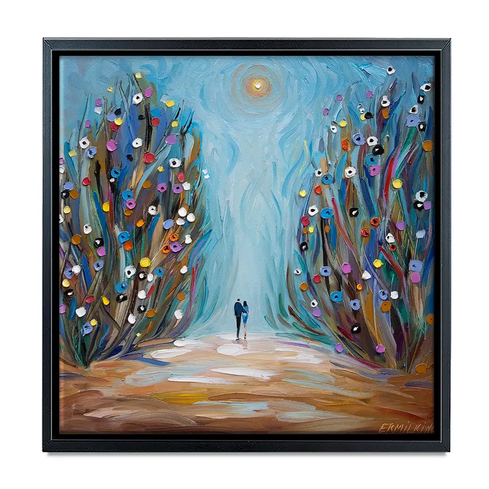 The Magic Garden Square Canvas Print The Magic Garden Square Canvas Print wall art product Ekaterina Ermilkina