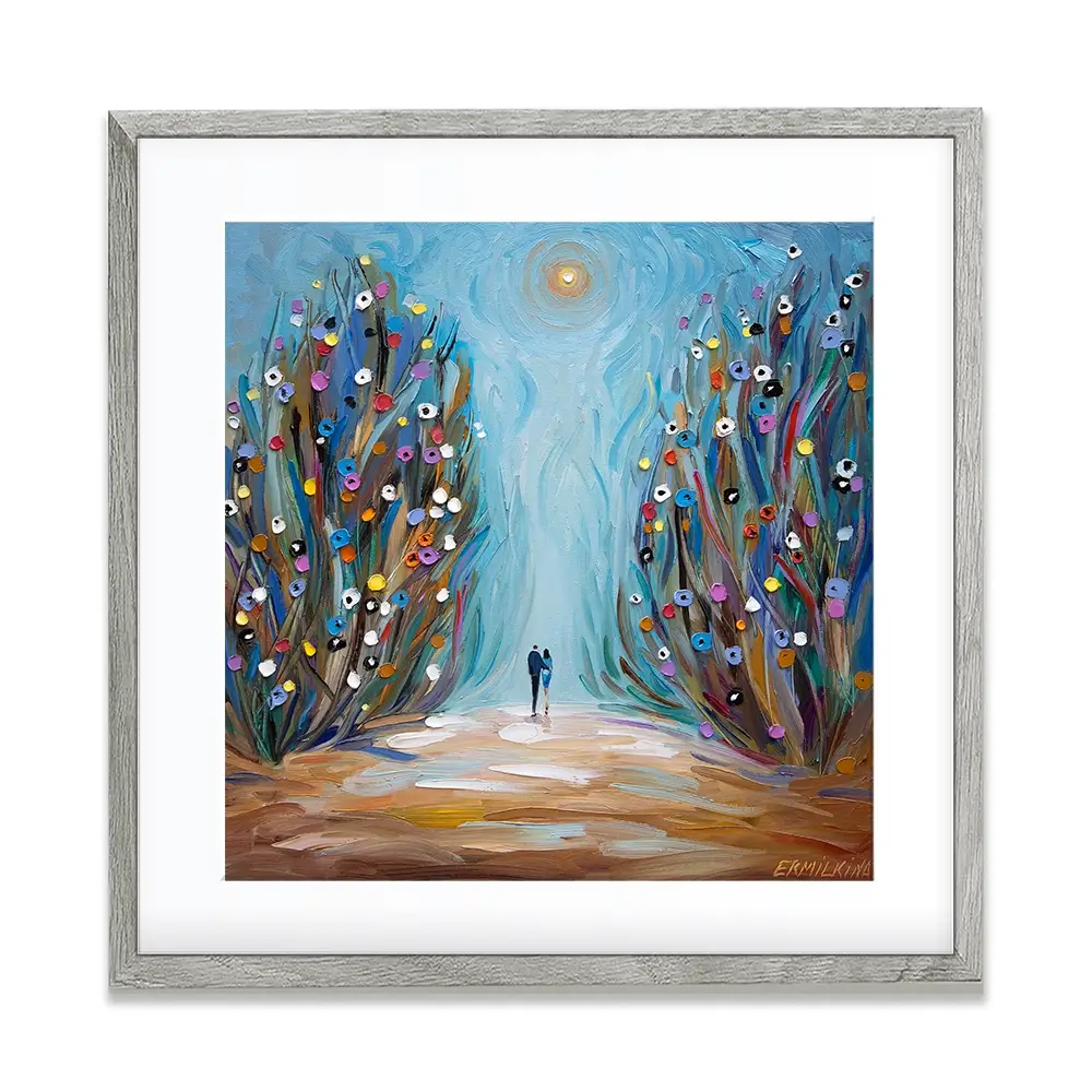 The Magic Garden Square Framed Art Print The Magic Garden Square Framed Art Print wall art product Ekaterina Ermilkina