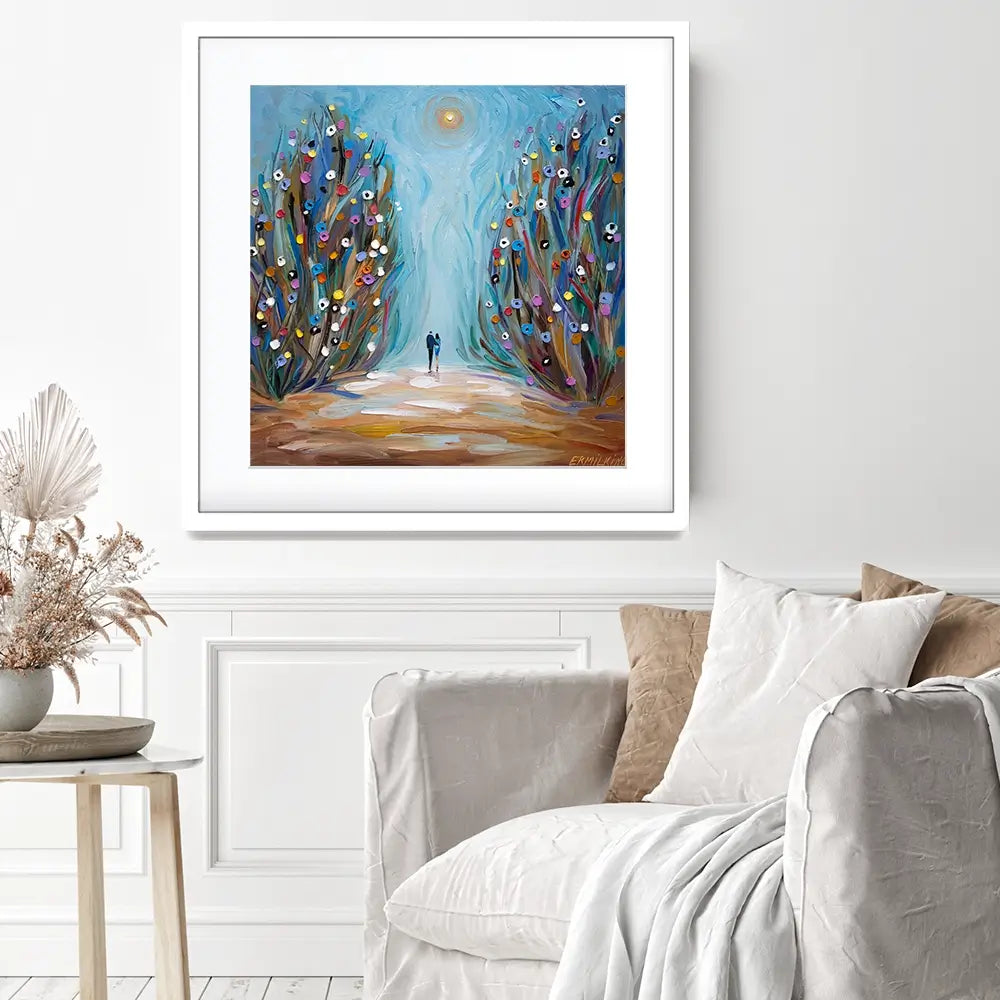 The Magic Garden Square Framed Art Print The Magic Garden Square Framed Art Print wall art product Ekaterina Ermilkina