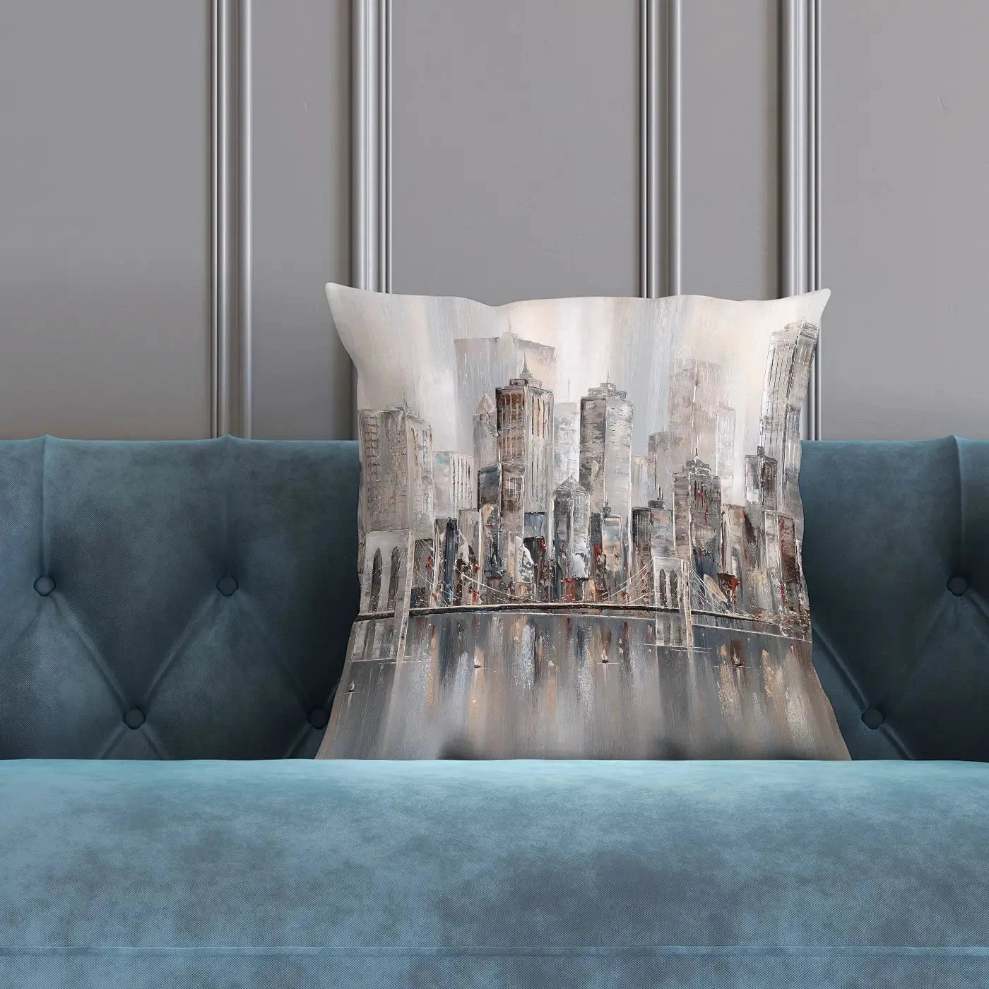 The New York Skyline Cushion The New York Skyline Cushion wall art product Isabella Karolewicz
