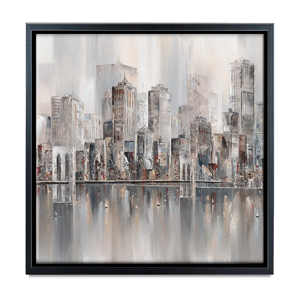 The New York Skyline Square Canvas Print The New York Skyline Square Canvas Print wall art product Isabella Karolewicz