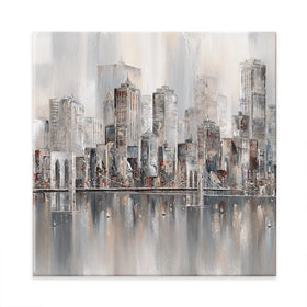 The New York Skyline Square Canvas Print The New York Skyline Square Canvas Print wall art product Isabella Karolewicz
