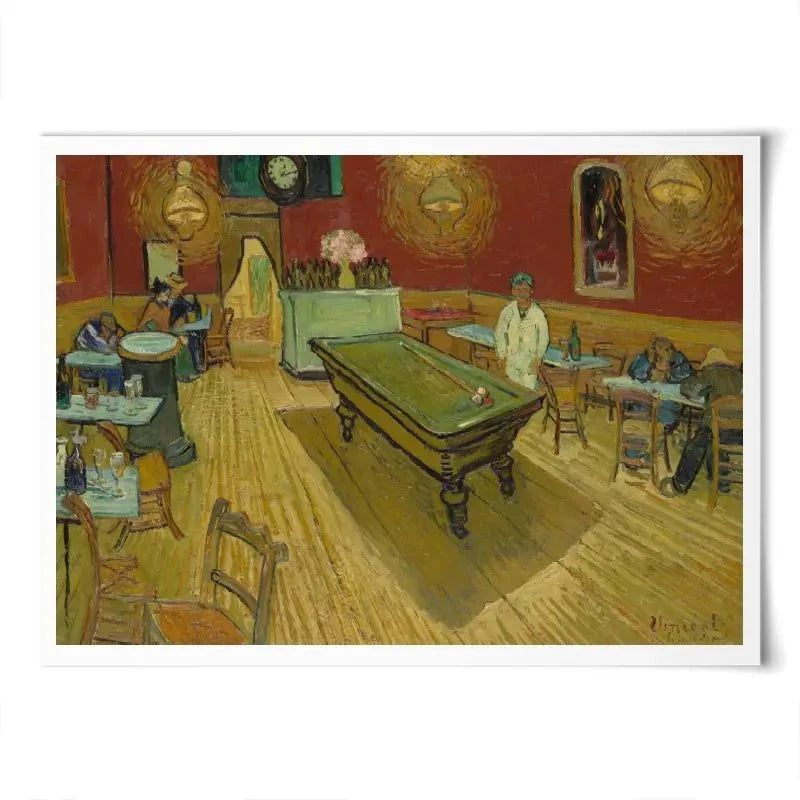 The Night Café Art Print The Night Café Art Print wall art product Vincent Van Gogh