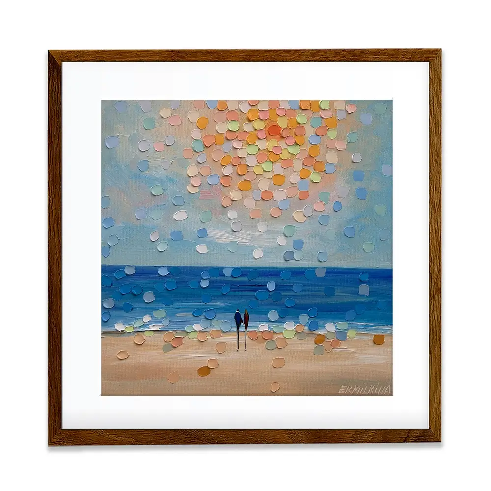 The Ocean Knows Our Names Square Framed Art Print The Ocean Knows Our Names Square Framed Art Print wall art product Ekaterina Ermilkina