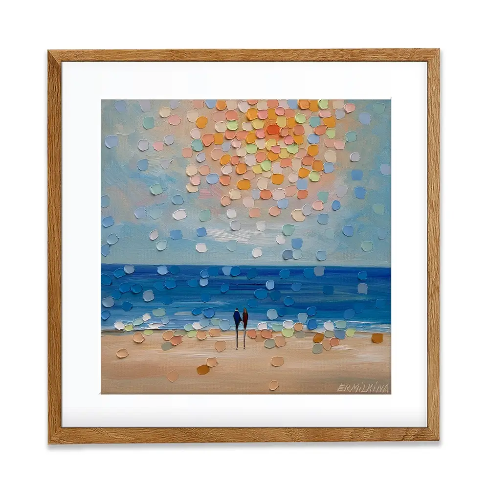 The Ocean Knows Our Names Square Framed Art Print The Ocean Knows Our Names Square Framed Art Print wall art product Ekaterina Ermilkina