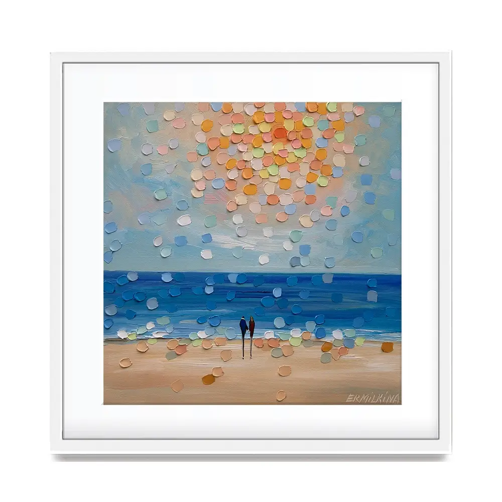 The Ocean Knows Our Names Square Framed Art Print The Ocean Knows Our Names Square Framed Art Print wall art product Ekaterina Ermilkina