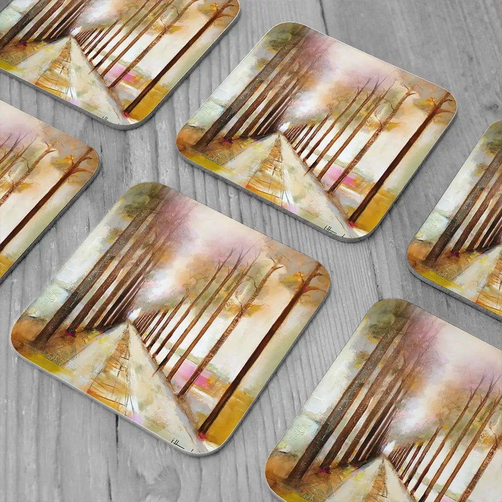 The Pathway Through Coaster Set The Pathway Through Coaster Set wall art product Studio Paint-Ing