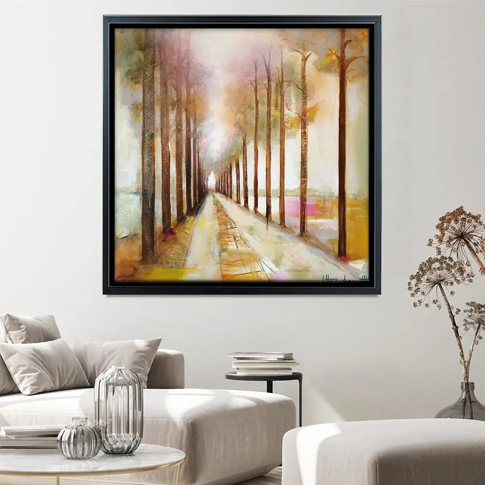 The Pathway Through Square Canvas Print The Pathway Through Square Canvas Print wall art product Studio Paint-Ing