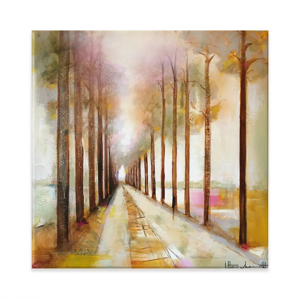 The Pathway Through Square Canvas Print The Pathway Through Square Canvas Print wall art product Studio Paint-Ing