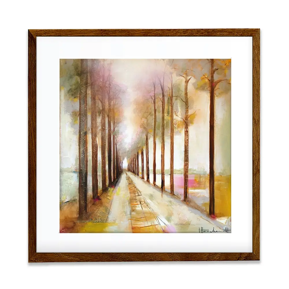 The Pathway Through Square Framed Art Print The Pathway Through Square Framed Art Print wall art product Studio Paint-Ing