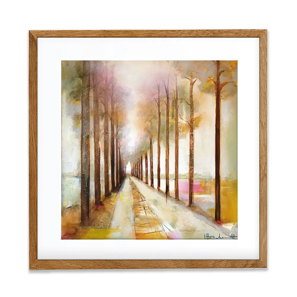 The Pathway Through Square Framed Art Print The Pathway Through Square Framed Art Print wall art product Studio Paint-Ing