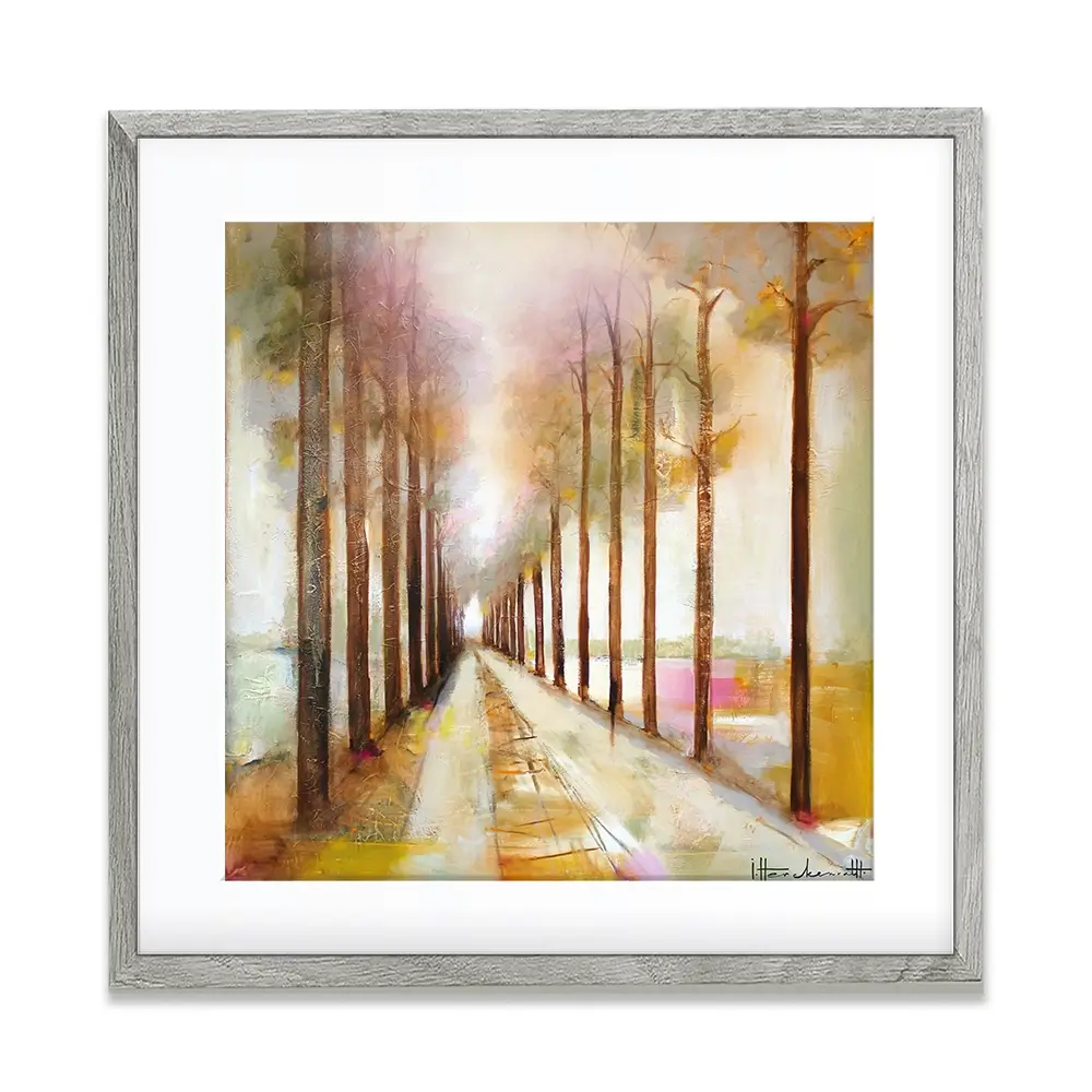The Pathway Through Square Framed Art Print The Pathway Through Square Framed Art Print wall art product Studio Paint-Ing
