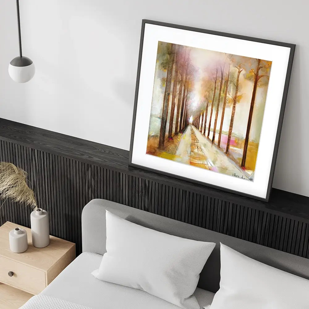 The Pathway Through Square Framed Art Print The Pathway Through Square Framed Art Print wall art product Studio Paint-Ing