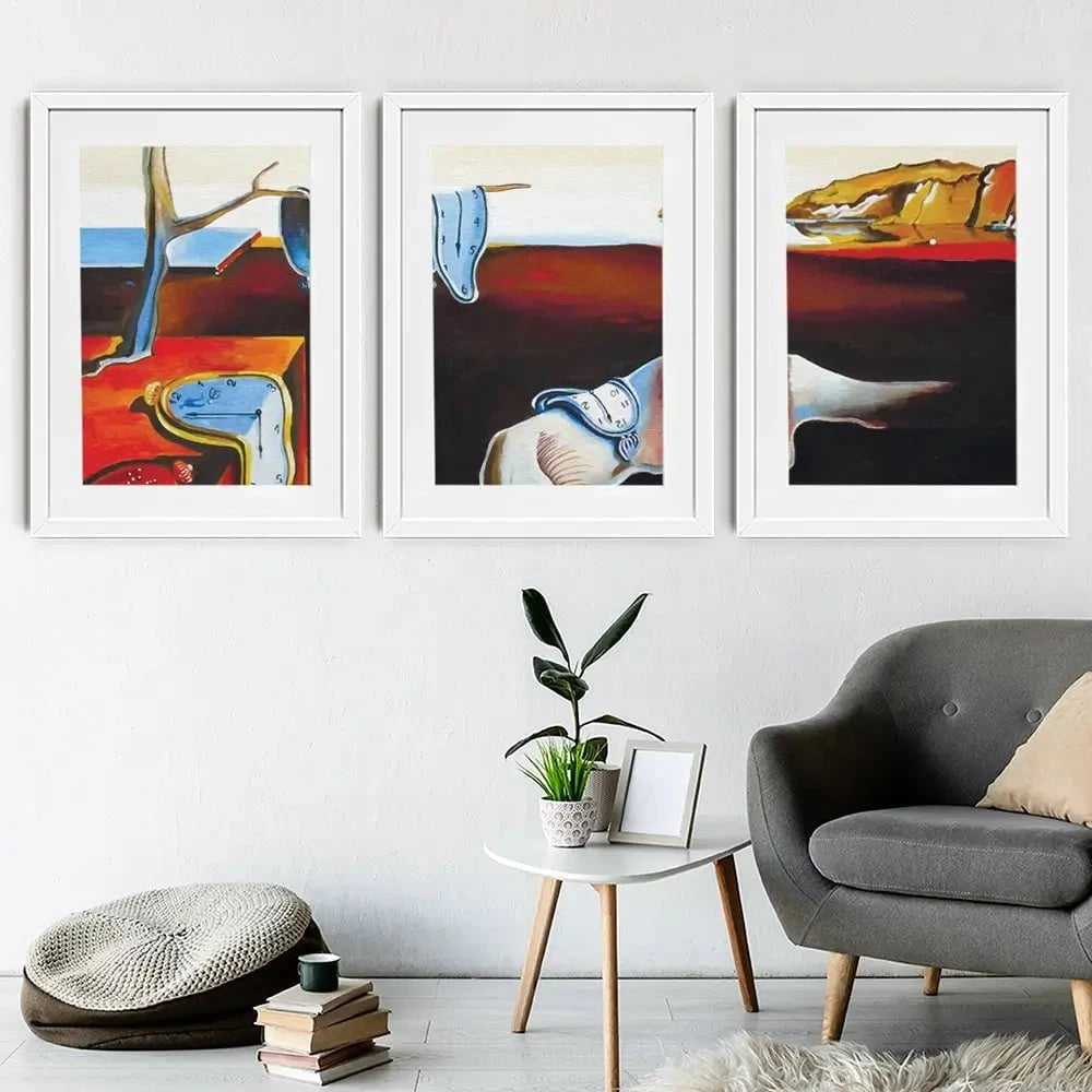 The Persistence Of Memory Framed Art Print Trio The Persistence Of Memory Framed Art Print Trio wall art product kumachenkova / Shutterstock