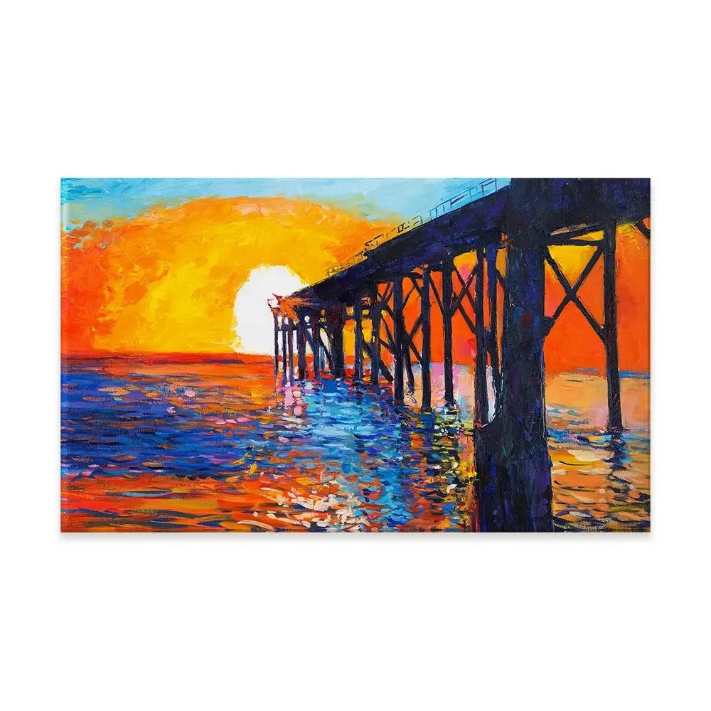 The Pier Canvas Print The Pier Canvas Print wall art product Boyan Dimitrov / Shutterstock