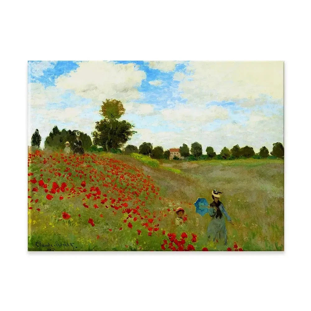 The Poppy Field Canvas Print The Poppy Field Canvas Print wall art product Claude Monet