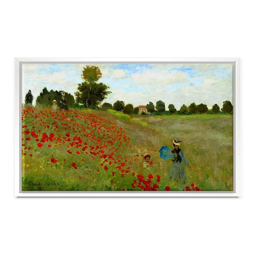 The Poppy Field Canvas Print The Poppy Field Canvas Print wall art product Claude Monet