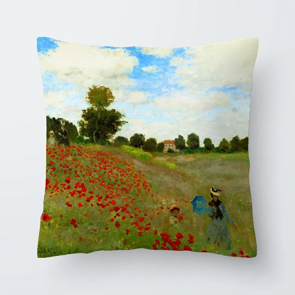 The Poppy Field Cushion The Poppy Field Cushion wall art product Art Print Shop