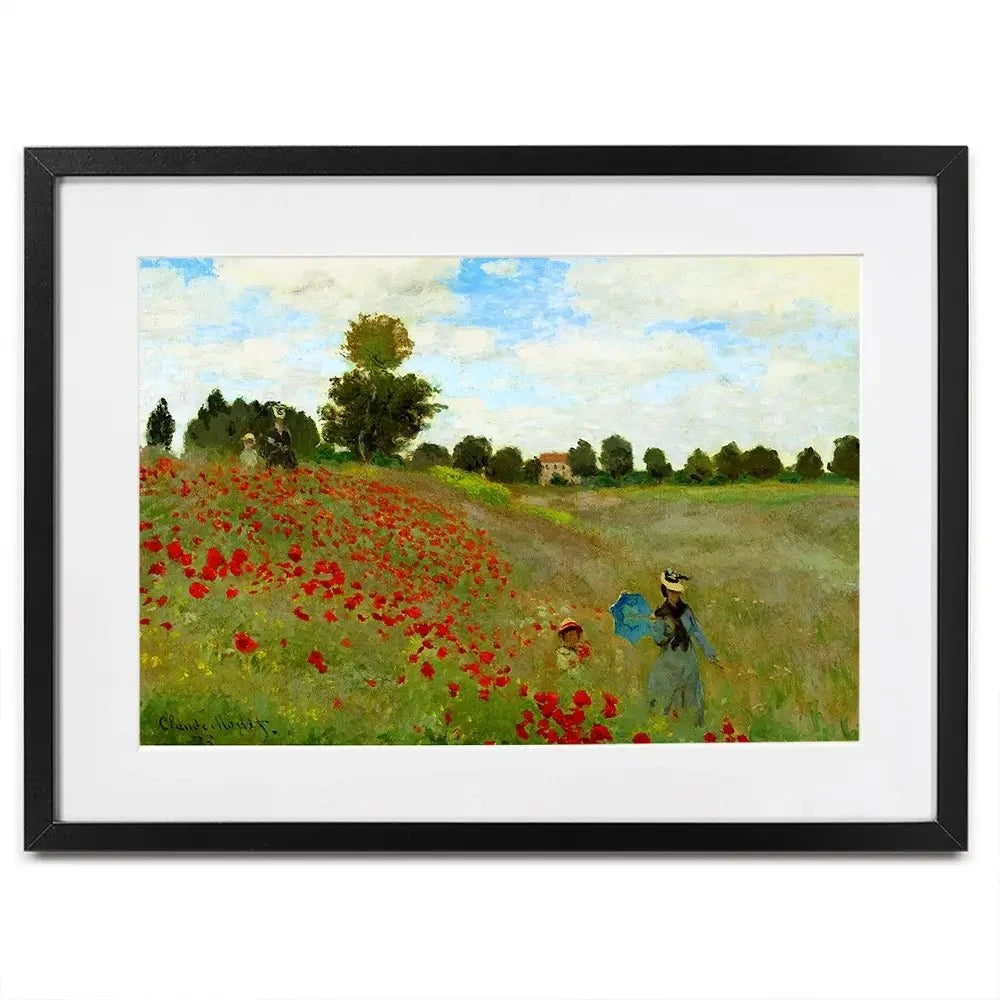 The Poppy Field Framed Art Print The Poppy Field Framed Art Print wall art product Claude Monet