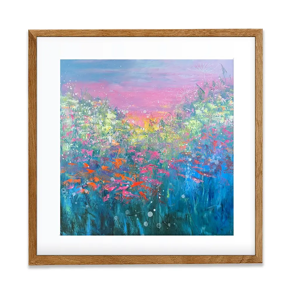 The Power Of Flowers Square Framed Art Print The Power Of Flowers Square Framed Art Print wall art product Laure Bury