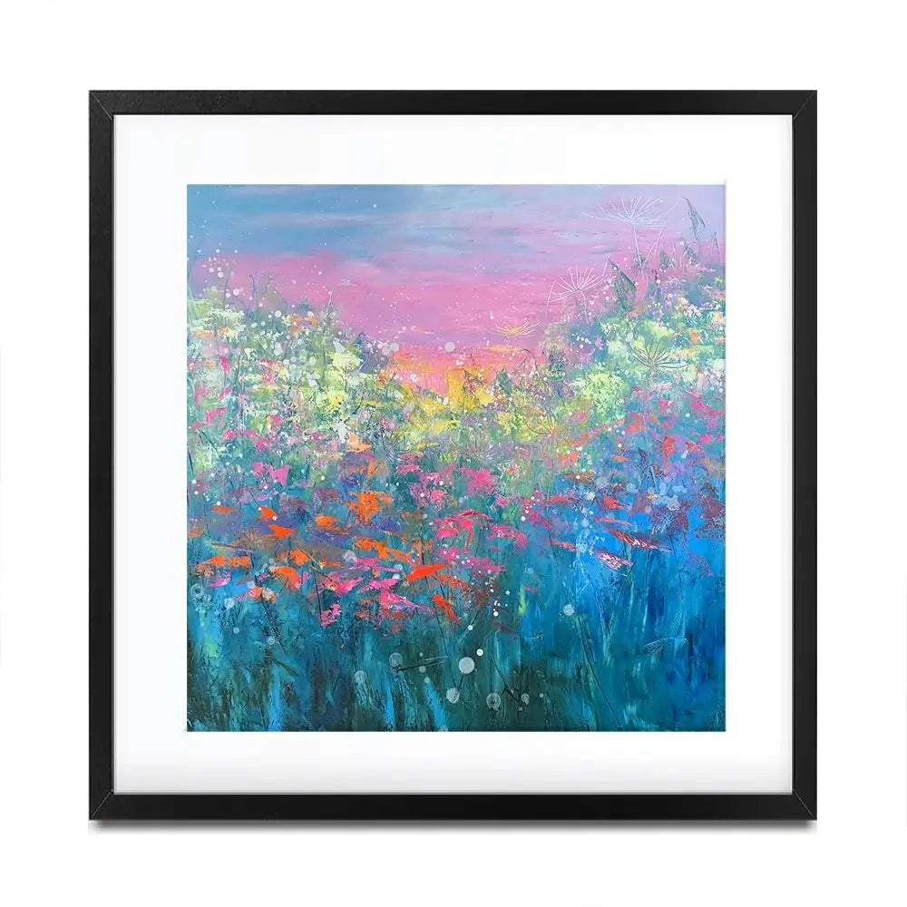 The Power Of Flowers Square Framed Art Print The Power Of Flowers Square Framed Art Print wall art product Laure Bury