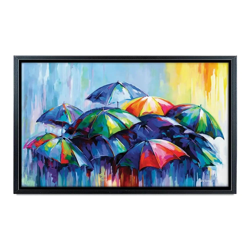 The Rainy Day Blues Canvas Print The Rainy Day Blues Canvas Print wall art product Leon Devenice