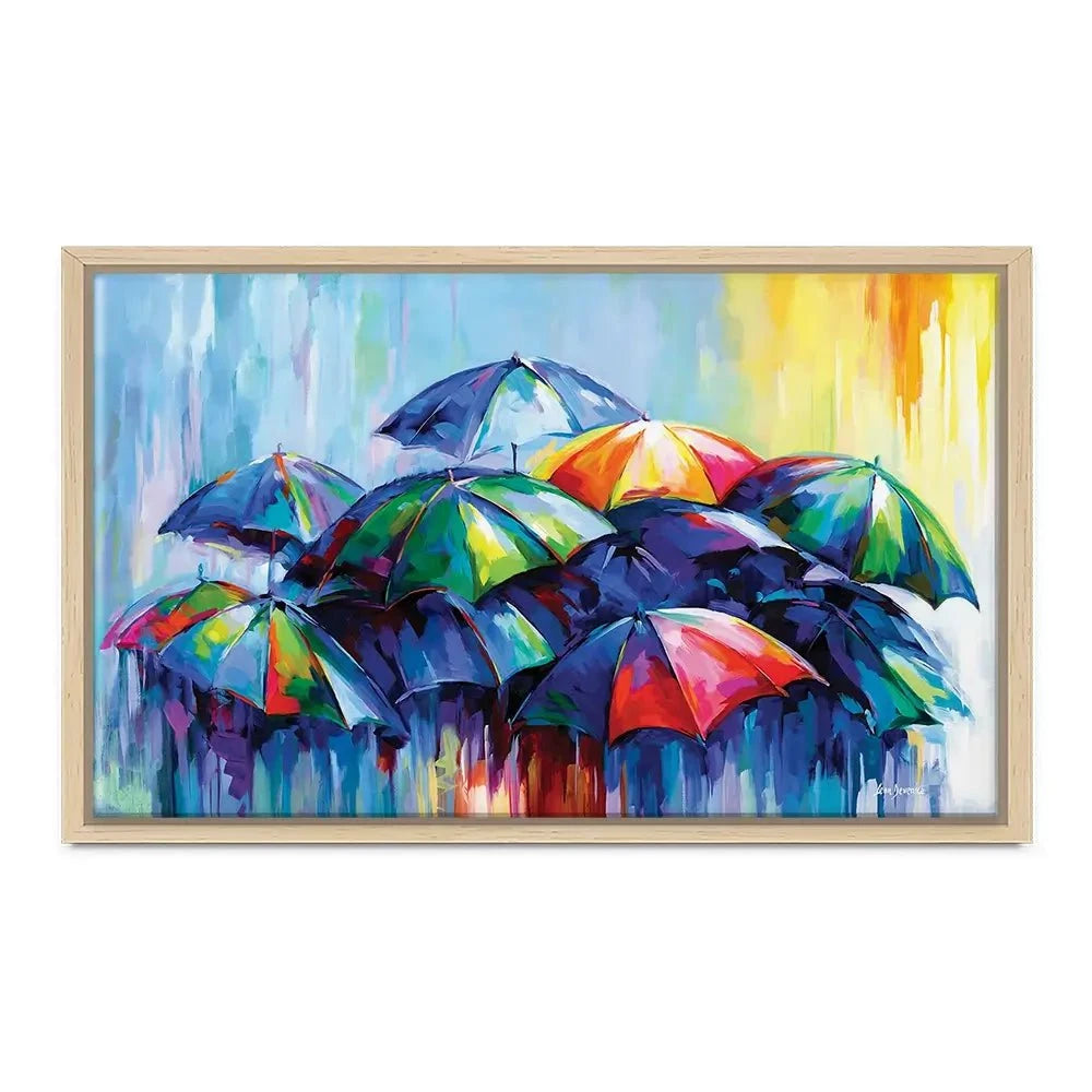 The Rainy Day Blues Canvas Print The Rainy Day Blues Canvas Print wall art product Leon Devenice