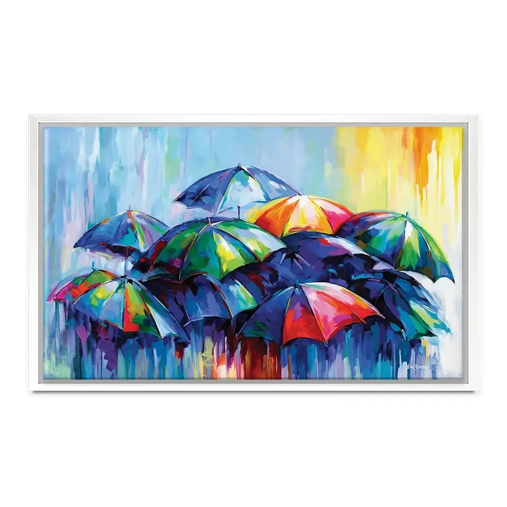 The Rainy Day Blues Canvas Print The Rainy Day Blues Canvas Print wall art product Leon Devenice