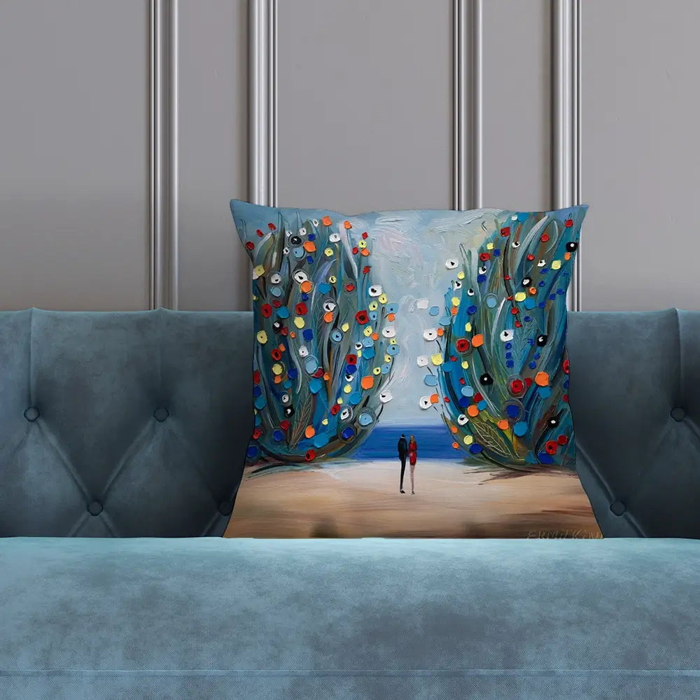 The Sea Garden Cushion The Sea Garden Cushion wall art product Ekaterina Ermilkina