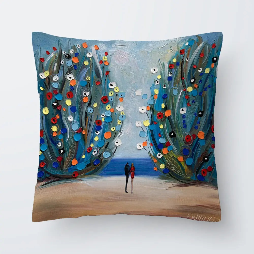 The Sea Garden Cushion The Sea Garden Cushion wall art product Ekaterina Ermilkina
