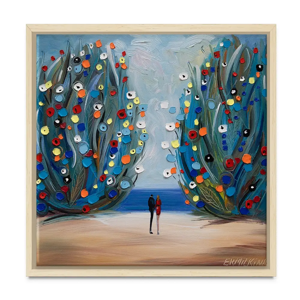 The Sea Garden Square Canvas Print The Sea Garden Square Canvas Print wall art product Ekaterina Ermilkina