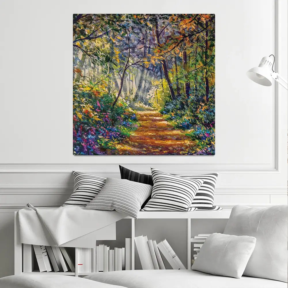 The Secret Garden Square Canvas Print The Secret Garden Square Canvas Print wall art product Valery Rybakow / Shutterstock