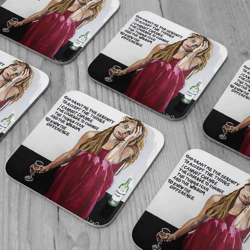 The Serenity Pour Coaster Set The Serenity Pour Coaster Set wall art product Juliet Stockton