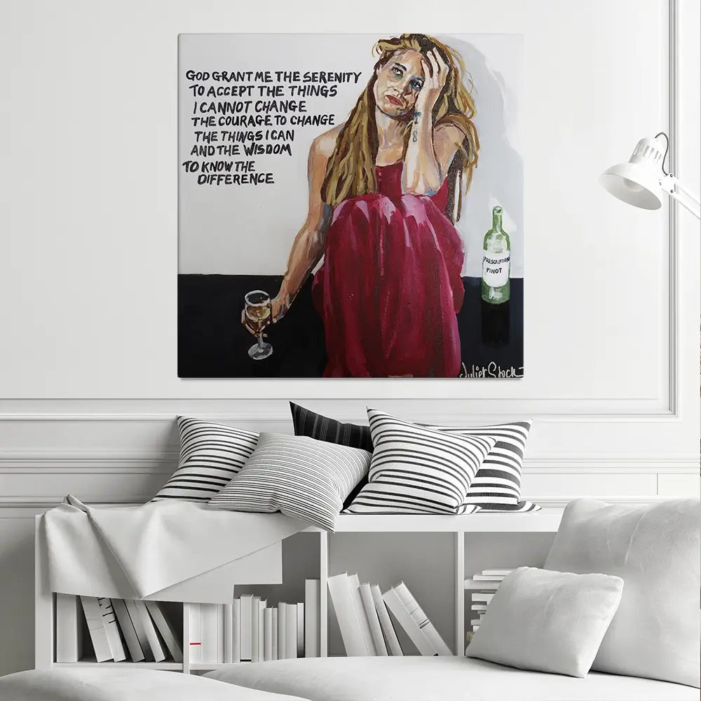 The Serenity Pour Square Canvas Print The Serenity Pour Square Canvas Print wall art product Juliet Stockton