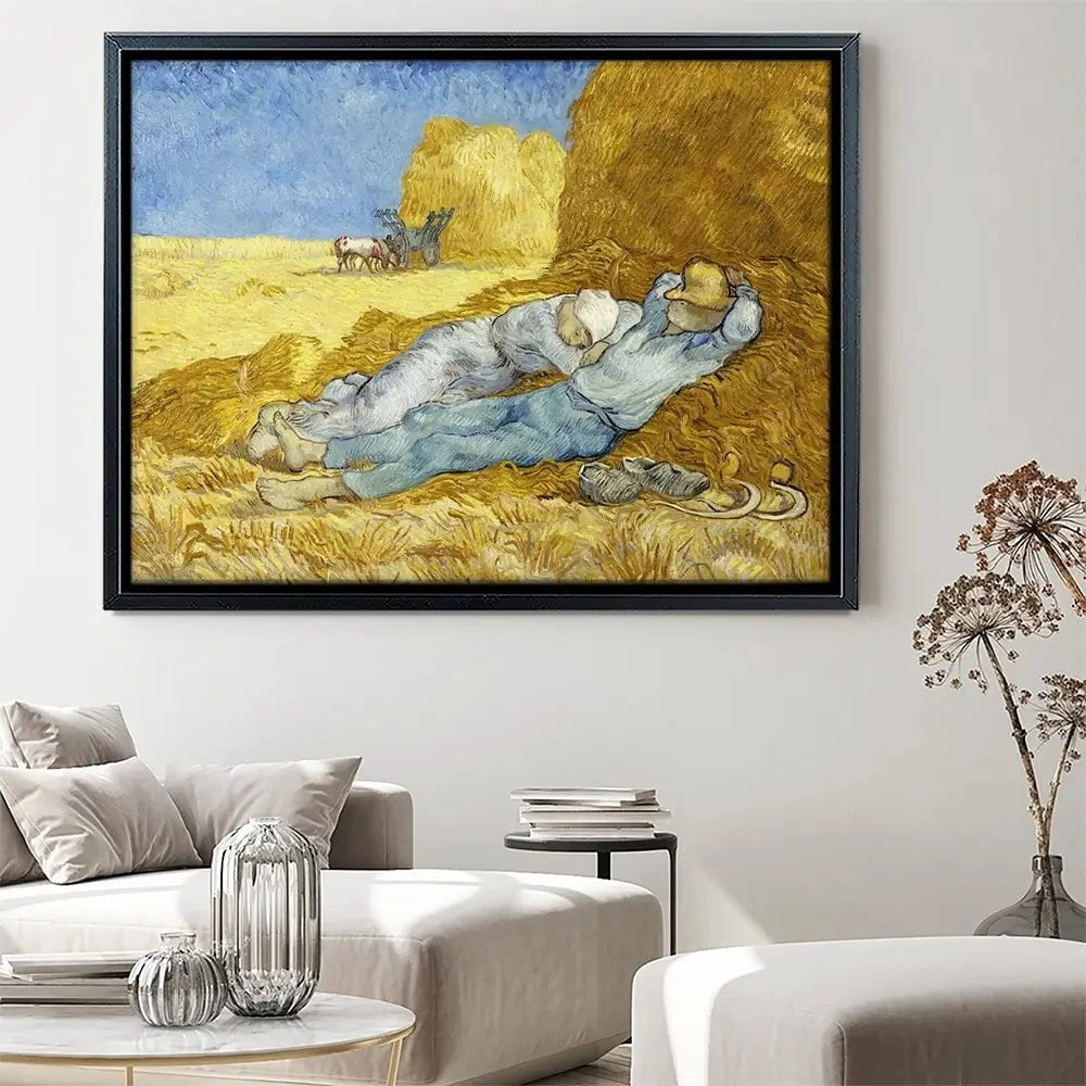 The Siesta Canvas Print The Siesta Canvas Print wall art product Van Gogh