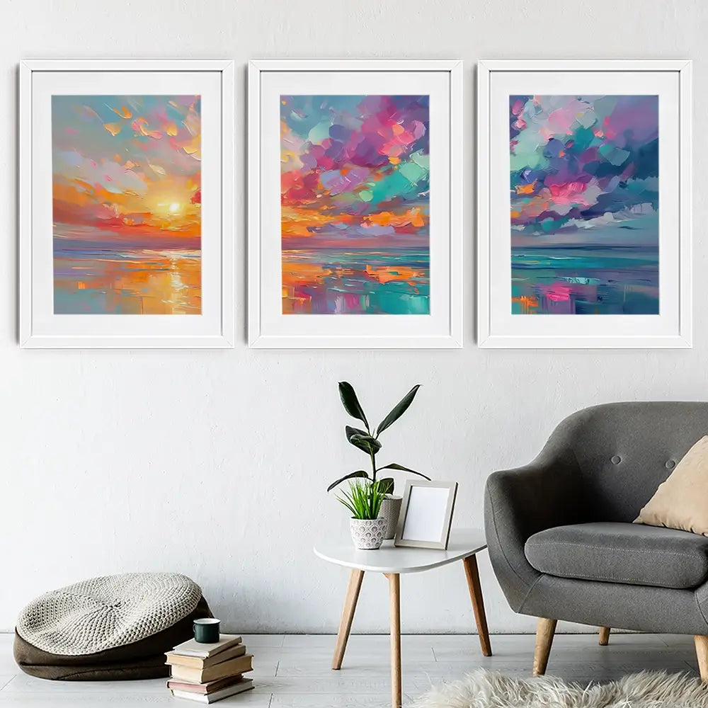 The Sky In Bloom Framed Art Print Trio The Sky In Bloom Framed Art Print Trio wall art product David Alexander Elder