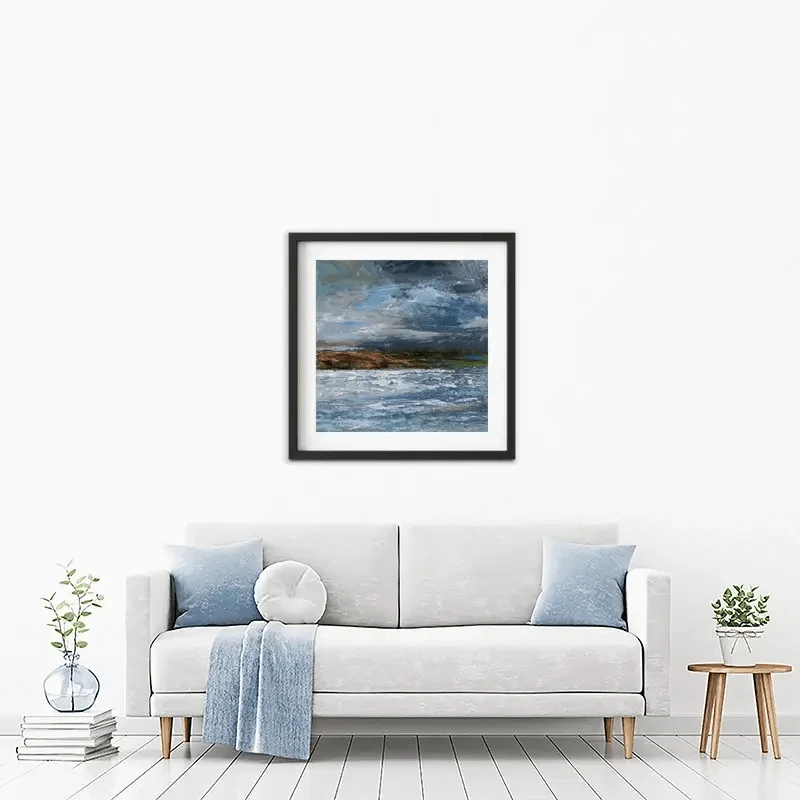 The South Hams Seen From Cornwall Framed Art Print The South Hams Seen From Cornwall Framed Art Print wall art product Craig Askew