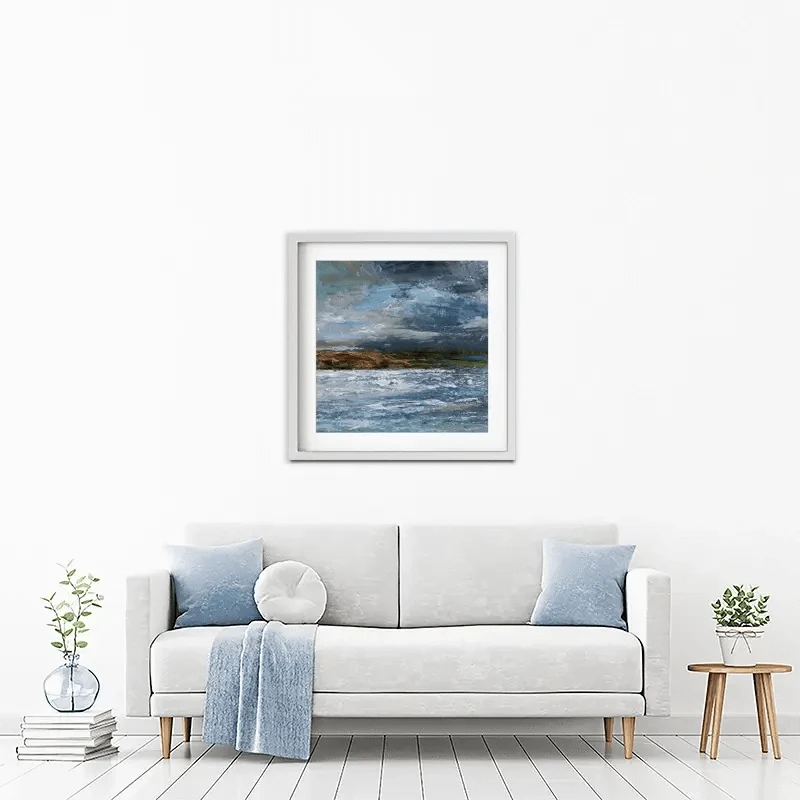 The South Hams Seen From Cornwall Framed Art Print The South Hams Seen From Cornwall Framed Art Print wall art product Craig Askew