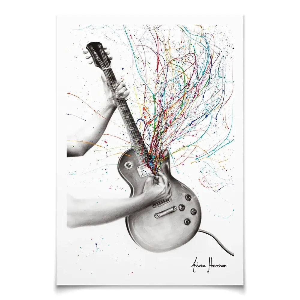 The Star Guitar Art Print The Star Guitar Art Print wall art product Ashvin Harrison