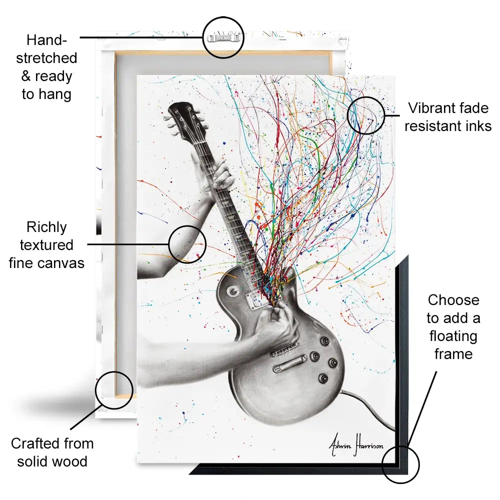 The Star Guitar Canvas Print The Star Guitar Canvas Print wall art product Ashvin Harrison