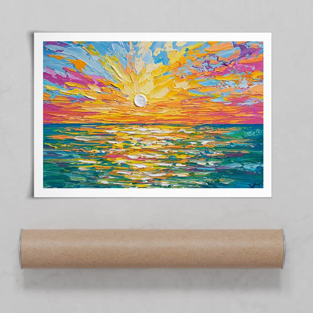 The Sun Is Setting Art Print The Sun Is Setting Art Print wall art product Olga Tkachyk